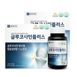 Chong Kun Dang Health Glucosamine Plus 90 Tablets x 2 Bottles (2 Sets) Gift for Parents for Joint and Cartilage Health / 종근당건강 글루코사민 플러스 90정X2병 2세트 관절 연골건강 부모님 선물