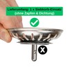 Sink Replacement Strainer Basket, 1 Piece, Diameter 79 mm Strainer