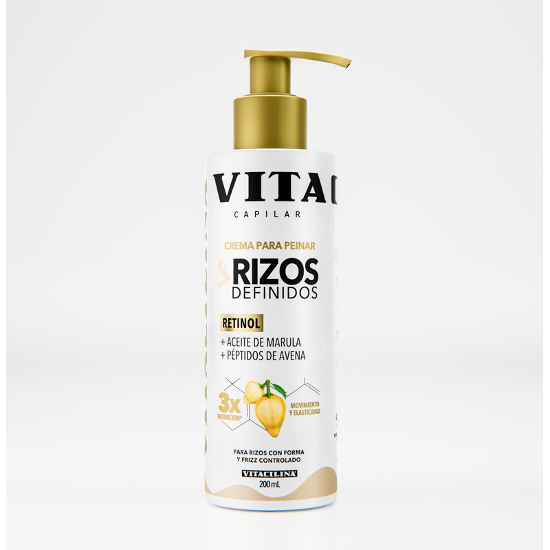 Vitacilina Capilar Crema para Peinar Rizos Definidos 200 ml |