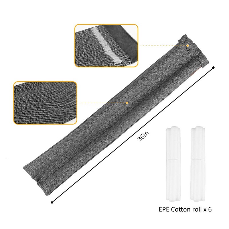 VISEMAN 36 Inch Under Door Stopper-Door Noise Blocker, Double Sided