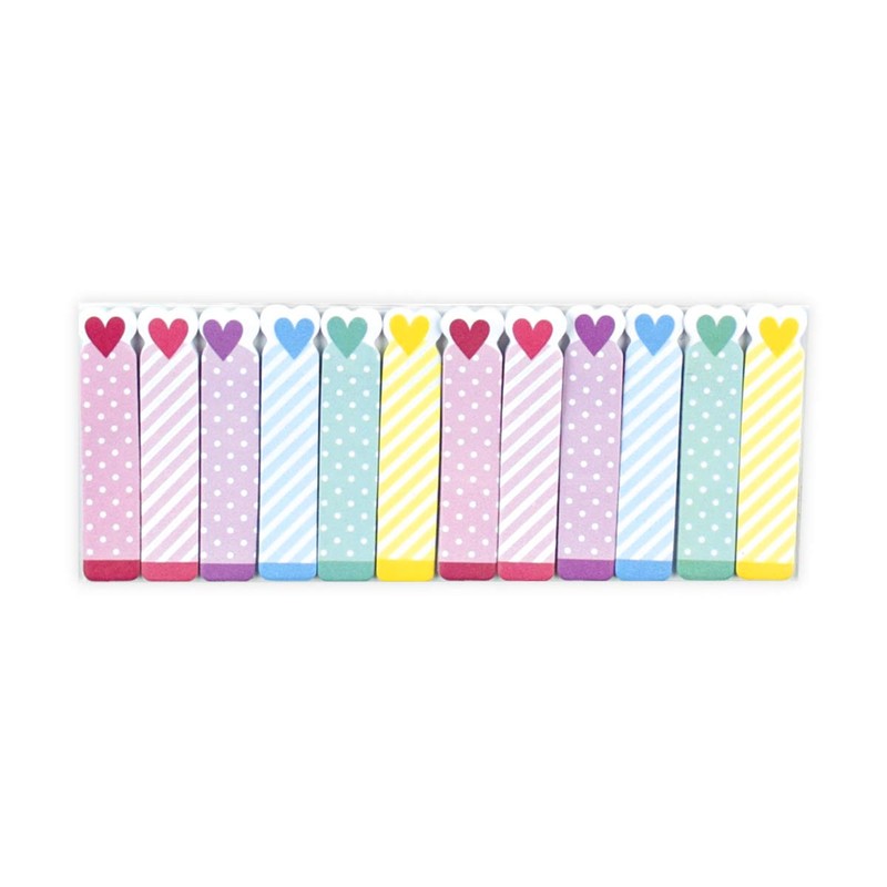 International Arrivals"Note Pals Rainbow Hearts" Sticky Note Pad