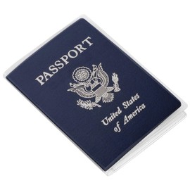 5 Pack Passport Cover Protector Case Clear Plastic Vinyl ID Card Holder