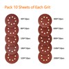 Sanding Discs Pads,SPTA 100Pcs 125mm Orbital Sander Discs, Hook and