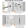 Jiayi 2 Pack Invisible Door Catch For Closet Adjustable Brass