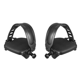 A ABSOPRO 1 pair of bicycle pedals with straps, bicycle parts, non-slip, 9/16 inch rigid hub