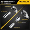 pgroup 1/4" Drive Deep Socket Set, 11PCS Metric Size Socket