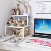 EAROND Cabinet Organizer Shelf,Metal Kitchen Counter Shelves,Expandable Cabinet Storage Shelf