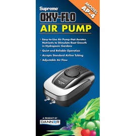 Danner Manufacturing, Inc. Supreme Hydro Oxy-Flo, AP-4 Low Volume Air Pump, 3.5-watt, 40514