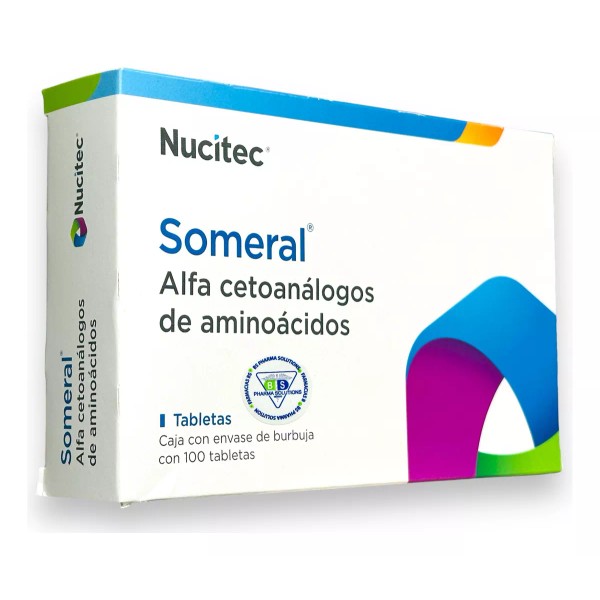 Someral Alfa Cetoanálogos De Aminoácidos C/100 Tabs Nucitec
