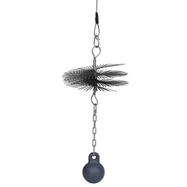 Udorich Efficient Round Chimney Cleaning Brush for Home Maintenance, 7.9" Diameter, Includes Ball and Thread