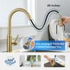Gold Kitchen Faucet with Sprayer,Single Handle Kitchen Sink Faucet with