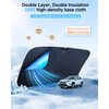 EVOOOR 8PCS Windshield Sun Shade for Toyota Highlander 2014-2019 Accessories-