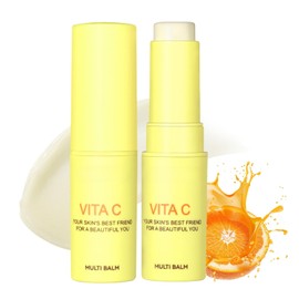 Vitamin C Multi Balm Stick - Multi Glow Eye Ba_lm - Brightening Face Cream - Vitamin C E_ye Balm Stick for Dark Circles - Firming Eye Sti_ck for All Skin Types - Face Cream Improve Dullness