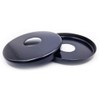 2 x 21mm G1/2 Black Tap Shower Pipe Cover High
