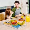 NIUBEE Acrylic Serving Tray 12x20 Inches -Spill Proof- Clear Decorative