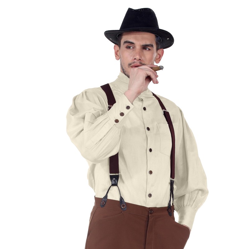 ThePirateDressing Steampunk Victorian Seigneur Shirt – Renaissance Medieval Bard Cosplay