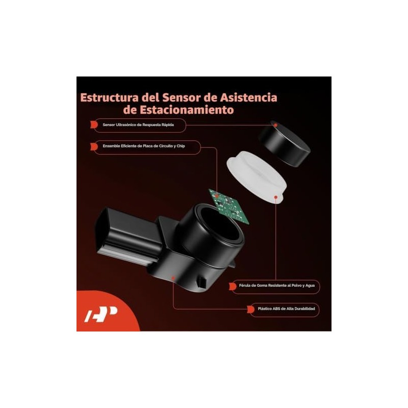A-Premium Juego de 4 Sensores de Ayuda de Asistencia de