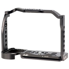 Fotga zv-e1 cage for Sony ZV-E1 Camera,Quick Release Plate for Arca-Swiss,1/4" & 3/8" Screw Holes and NATO Rail for Accessories