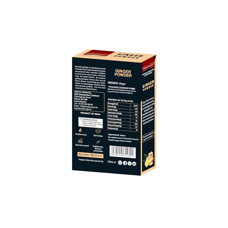 Harry Harvey Ginger Powder 100g