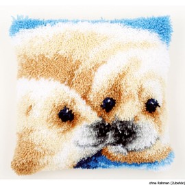 Vervaco Seals Latch Hook Cushion, Multi-Colour