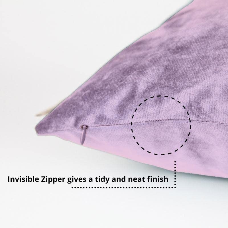 Set of 2 Soft Velvet Cushion Covers 45 x 45