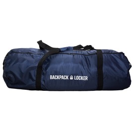 Backpack Locker - Backpack Cover for Airplane - Large Shoulder Bag - Free Hanging Lock (Blue, 45-55 Litres)