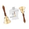 Solid Brass Wooden Handle Bell School & Dinner Classice Bells