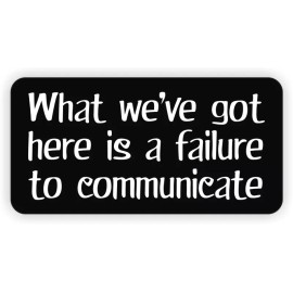 Unbranded/Generic 3 pcs - Funny Failure to Communicate Hard Hat Helmet Stickers / Decals Laborer