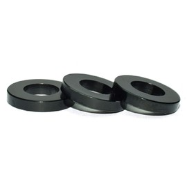 50pcs M3 Flat Washer Aluminum Gasket Anodized Countersunk Washer for RC Model Part Thickness 2mm (Black)