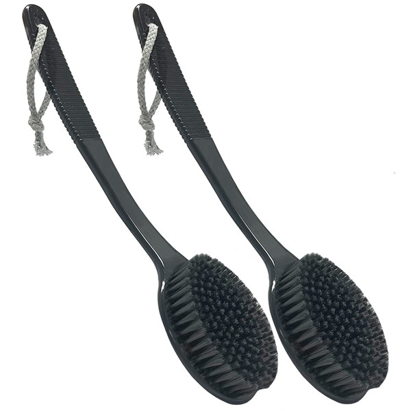 SUPERWASH PLUS Back Bath Brush - Curved Long Handle Shower