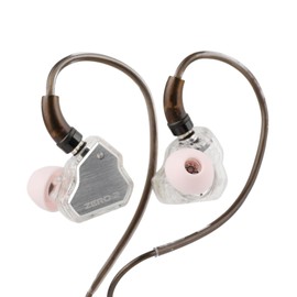 HIFIXAUDIO 7Hz x Crinacle Zero:2 in Ear Monitor, Updated 10mm Dynamic Driver IEM Earphones, HiFi Wired Earbuds, with OFC IEM Cable for Gaming & Music Audiophiles (No Mic 3.5mm, Silver)