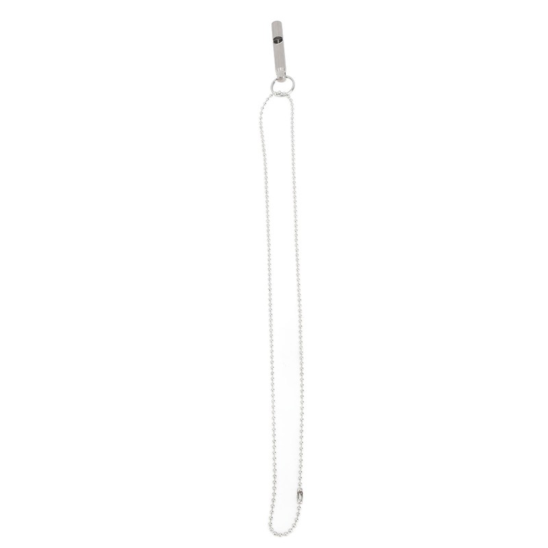 Outdoor Emergency Whistle Titanium Alloy EDC Whistle Pendant Necklace for