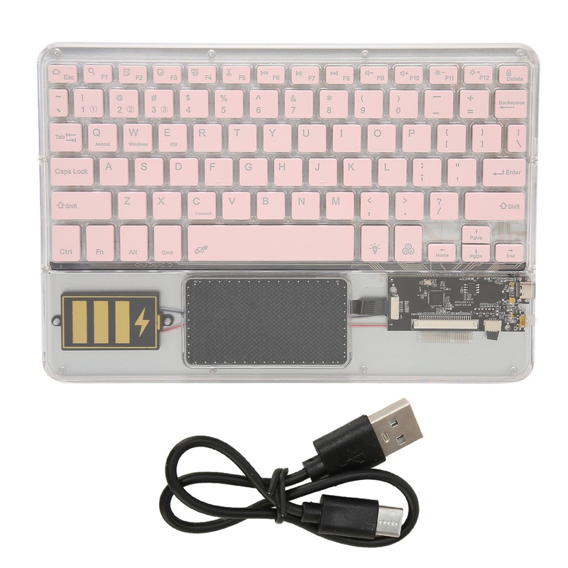 Wireless Bluetooth Keyboard Multifunctional Acrylic Keyboard for Windows for Android