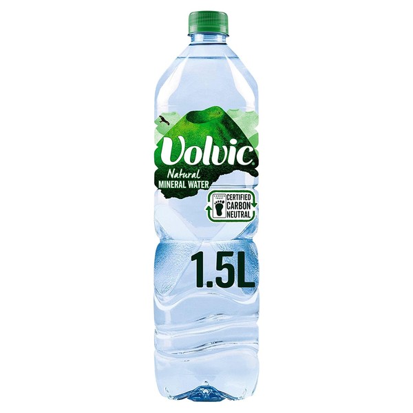 Volvic Natural Spring Water, 1.5- Liter Bottles (Pack of 12)