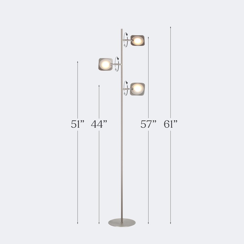 Brightech Tree Floor Lamp for Living Rooms & Offices, Dimmable