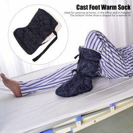 Plaster Foot Heat Cover, Sturdy Overshoe, Plaster Shoe for Fractures, Comfortable, Thickened, Keeps Foot Warm, Sock for Leg, Ankle and Foot Breakage & Plaster Boot Break