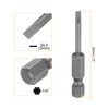 sourcing map SL3 Magnetic Slotted Screwdriver Bits 3mm S2 Steel