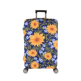 7-Mi Luggage Cover£¬ Suitcase Covers 19-30 Inch Expandable Anti-Scratch Luggage Protector Flower for Carry on Luggage S 19-20IN