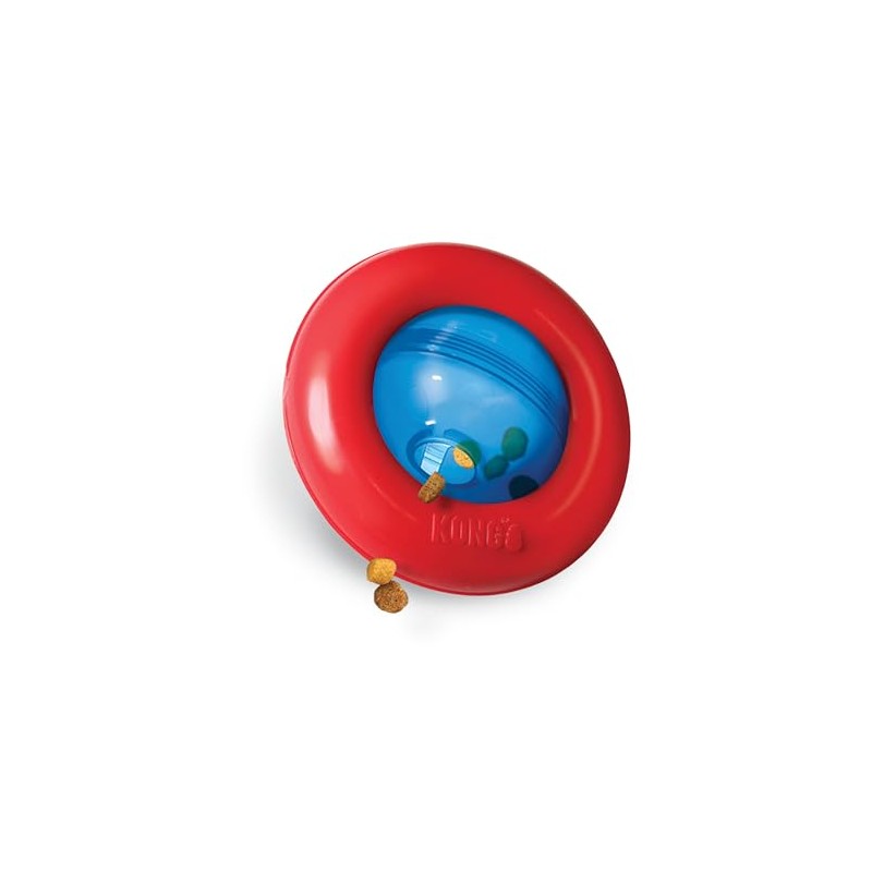 Kong Interactive Gyro Toy, color Rojo con Azul, Chico