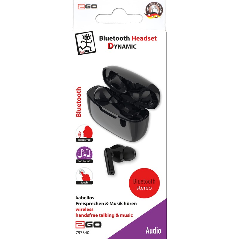 2GO TWS Dynamic Bluetooth Headset Black