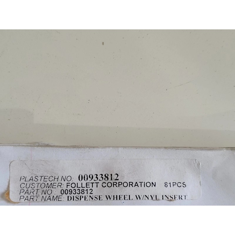 Follett Ice Machine Dispense Wheel NO STUD/BOLT 25/50# Pd502821