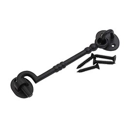 THDC Cast Iron Cabin Eye Hook, Latch For Gates, Latch For Doors, Privacy Hook, Wrought Iron Cabin Hook, Eye Latch Lock (7" (Large))