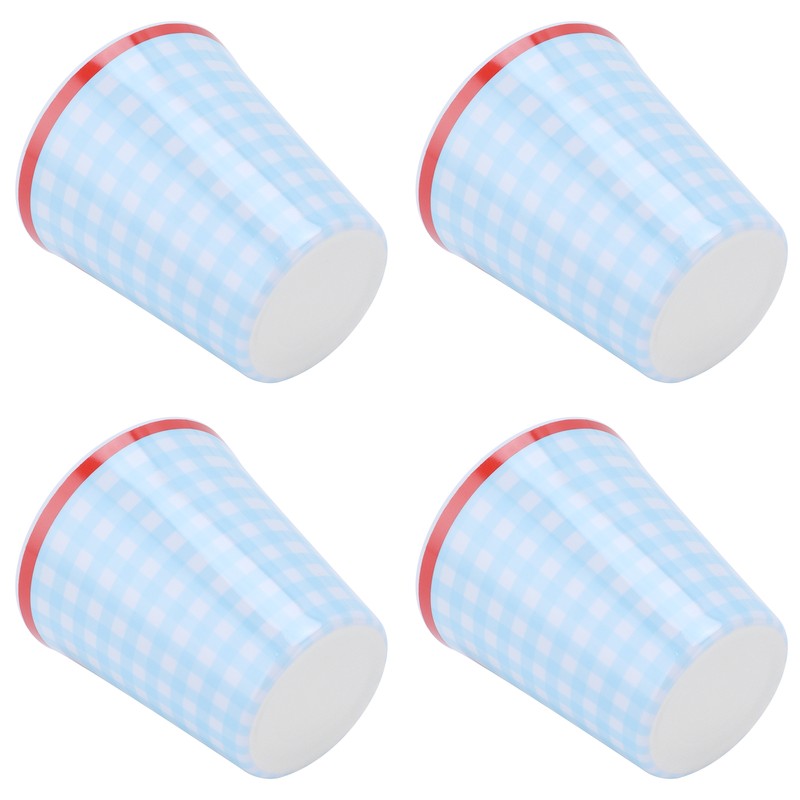 4Pcs/Set Imitation Porcelain Water Cup Originality Beverage Mug for Home
