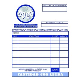500 Notas De Remisión Personalizadas 14 De Carta Autocopian                                                                                           