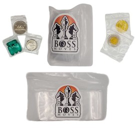 Boss Moves - Strong Easy-to-use Mini Zip Bags Combo, 200 Zipper Loc Bags Various Sizes 1x1 Inch (100) And 2x2 Inch (100) Take out bags, Reclosable, Reusable, Plastic bags, Zip loc Bags, Mini Zip Bags,