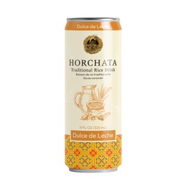 Golden Nest Horchata Traditional Mexican Style Rice Drink | Ready to Drink On-the-go Creamy Beverage | All Natural No Preservatives | 11 Fl Oz Can (Pack of 12, Dulce de Leche)