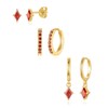 Gold Hoop Earrings Set for Women, Dainty 14K Gold Plated