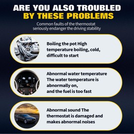 OCPTY Thermostat Housing Fit for Chrysler Town And Country 2011-2016,for Dodge Grand Caravan 2011-2017,for Dodge Avenger 2011-2014,for Dodge Journey 2011-2017 Replaces 5184570AH,5184570AJ