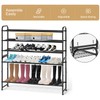 KEETDY 3-Tier Long Shoe Rack for Closet Metal Shoe Organizer