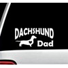 Dachshund Dad Decal Sticker for Car Window 8 Inch BG